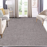 Garvee 8x10 Area Rug for Living Room Machine Washable Area Rug Modern Solid Textured Rug Chenille Indoor Carpet Easy-Cleaning Foldable Rug Boho Non-Slip Throw Carpet for Bedroom Khaki - Khaki