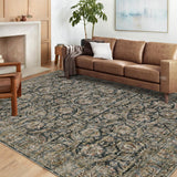 Garvee Washable Rugs 8x10 Rug for Living Room Distressed Vintage Area Rug Rugs for Bedroom Black Rug Large Area Rug Non Slip Stain Resistant Throw Rugs for Dining Room 8'x10' Distressed Black - Black