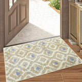 Garvee Small Abstract Area Rug 2x3 Indoor Boho Area Rug Non-Shedding Floor Carpet Modern Area Rug Contemporary Area Rug for Living Room Bedroom Nursery Home Office, Taupe - Gray