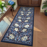 Garvee 2x6 Washable Runner Rug Floral Kitchen Entryway Non Slip Soft Thin Stain Resistant - Blue Multi