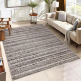 Garvee Modern Grey Camel 5x7 Rug Washable Rug for Bedroom Living Room Rug Neutral Area Rug Low Pile Indoor Grey Rug Modern Woven Print Rug Stain Resistant Carpet for Farmhouse Dorm Apartment - Gray Camel