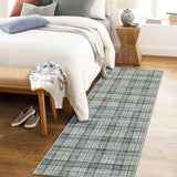 Garvee Plaid Green 2x6 Runner Rug Non Slip Farmhouse Throw Rugs with Rubber Backing Washable Rugs Kitchen Rugs Tartan Rug Soft Rug No Shedding Floor Mats Modern Rug for Hallways Entry Rug - Green