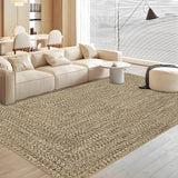 Garvee Washable Area Rugs Beige Yellow 5x7 Rug Non Slip Modern Soft Braided Print for Living Room Bedroom - Beige Yellow