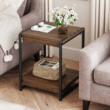 Garvee End Table, Walnut Brown - Dark Walnut