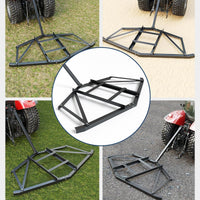 Garvee 72" Wide Driveway Drag - Heavy Duty Gravel Leveler, Tow Behind Drag Harrow, Driveway Tractor Harrow with 2 Adjustable Bars, Heavy Duty Steel, Driveway Grader for ATV, UTV, Garden Lawn Tractors
