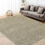 Garvee Area Rug 4x6 Shag Rug Plush Shaggy Bedroom Carpet Soft Thick Living Room Rug Indoor Modern Solid Throw Rug Non Slip Non Shedding Decor Mat Dining Room Kitchen Nursery Stain Resistant Rug,Natural - Natural