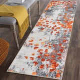 Garvee Runner Rugs for Hallway 2x6 Washable Kitchen Rug Abstract Rug Laundry Carpet Modern Abstract Rugs for Living Room Colorful Nursery Rug Office Floor Cover Low Pile - Orange Multi