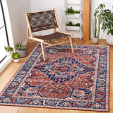 Garvee Boho Tribal Pearl Plush Area Rug - 5' x 7', Red & Beige, Persian Distressed Design, Non-Shedding Machine Washable & Slip Resistant Ideal for High Traffic Areas in Living Room, Bedroom - Red