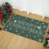 Garvee Christmas Door Mat Non-Slip Durable Welcome Mat for Outdoor Indoor Entrance, 20"x32", Green Christmas - Merry Christmas|Green
