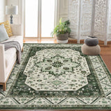 Garvee Short Pile Area Rugs Vintage Large Non Slip Carpet for Living Room Bedroom Dining Room Kitchen 10x13ft - Green