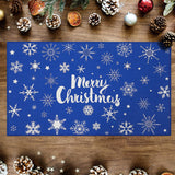 Garvee Christmas Trees Decorative Indoor Entrance Doormat Merry Christmas Front Door Doormat Anti-Slip Backing Winter Welcome Door Mat Xmas Washable Rug Holiday Decoration 17" x 29" - Green