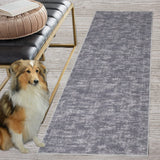 Garvee Area Rug 2'3 x 8 Grey Runner Rug for Hallway Long Washable Rug Non-Slip Laundry Room Rug Non-Slip Kitchen Runner Rug Hallway Rug Laundry Rug Aesthetic Bedside Rug, Retro Rug Runner, Gray - Brown & Khaki