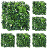 Garvee Artificial Ivy Privacy Fence Panels, 12-Pack 20" x 20" Faux Boxwood Hedge Wall Screen, UV-Resistant Fake Greenery Leaves for Patio, Balcony, Garden, Backyard, Indoor & Outdoor Décor