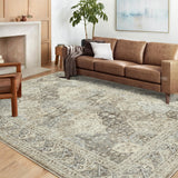 Garvee Boho Tribal Area Rug 6x9 Washable Rugs Large Rug for Living Bedroom Rug Distressed Oriental Non-Slip Non-Shedding Print Floor Carpet for Dining Room Home 6'x9' Taupe - Brown & Khaki
