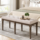 Garvee Storage Benches for Bedroom Entryway Hallway Dining Living Room (Furniture), 4816.9318.5IN, Beige - off white