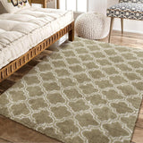 Garvee Area Rug 6x9 Rug Shag Rugs for Living Room Moroccan Shaggy Rug Kids Rug Plush Rug Geometic Carpet Bedroom Rug Fluffy Rug Bedside Rug Soft Rug Non Skid Rug Modern Area Rug Large Rug 6'x9' Brown - Light Brown