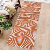 Garvee Runner Rug 2x6 Washable Rug Modern Rug Runner Indoor Hallway Kitchen Runners Soft Entryway Runners Contemporary Non-Slip Long Rug Runner for Living Room Bedroom Accent Rug Orange - Orange