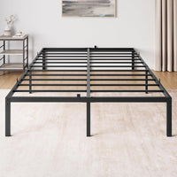 Garvee 14 Inch Full Bed Frame with Storage,Metal Platform Full Bed Frame No Box Spring Needed Steel Slat Support Easy Assembly (Full)