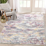 Garvee Modern Geometric Area Rug 8x10 Large Non-Slip Washable Living Room Rug Boho High Traffic Areas Rug Bedroom Home Office Kitchen Large Dining Room Indoor Carpet Open Floorplans Multi - Colorful