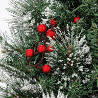 Garvee 3ft Christmas Tree with 78 Lights, Pre-Lit Artificial Desktop Xmas Tree with 8 Mode Includes Red Berries & Sleigh Base for Holiday Indoor DIY Christmas Decor, 1 PCS