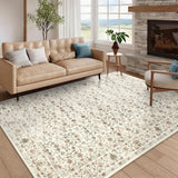 Garvee Room Decor Area Rug Vintage Soft Printed Carpet Non Slip Washable 10x13ft Beige - Beige