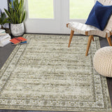 Garvee Washable Area Rug 9x12 Large Rugs for Living Room Soft Vintage Bedroom Rug Ultra-Thin Distressed Oriental Carpet Stain Resistant Rug for Dining Room Guest Room Home Decor,Taupe 9x12 - Camel