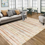 GARVEE Modern Multicolor 5x7 WashableArea Rug – Contemporary Distressed Low-Pile Non-Slip Soft Carpet for Living Room, Bedroom, Nursery, Office, or Farmhouse Decor - Multicolor