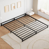 Garvee 6 Inch King Size Metal Platform Bed Frame with Steel Slat Support, Mattress Foundation and No Box Spring Needed, Easy Assembly, Black (King) - Black
