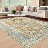 Garvee Area Rugs for Living Room 8x10 Large Washable Rug Boho Rug Vintage Oriental Rug Bedroom Decor Floor Mats Large Area Rug Office Rug Distressed Rug for Nursery Orange - Orange