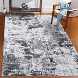 Garvee Abstract Grey 5x7 Machine Washable Modern Rugs, Distressed Floor Mat Indoor Soft Floor Cover Low Pile Living Room Rug Non-Shedding Foldable Washable Throw Carpet Non Slip Bedroom Thin Rug - Gray