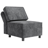 Garvee Modular Sectional Sofa Middle Module with Storage Space 11 Angles Adjustable Backrest Grey 31" D x 26" W x 33" H - Gray