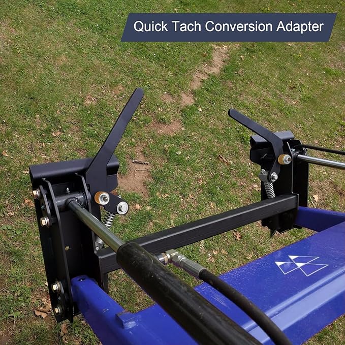 Garvee Universal Skid Steer Quick Tach Adapter - 3500LBS Capacity, Heavy Duty 50-Grade Steel, Rust-Resistant, Easy Installation, for Buckets, Plows, Forks, Trailers