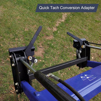 Garvee Universal Skid Steer Quick Tach Adapter - 3500LBS Capacity, Heavy Duty 50-Grade Steel, Rust-Resistant, Easy Installation, for Buckets, Plows, Forks, Trailers
