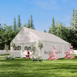Garvee 20' x 20' Party Tent Heavy Duty Wedding Tent Outdoor Canopy Event Shelters White, Galvanized Steel Frame, Removable Sidewall Windows - White