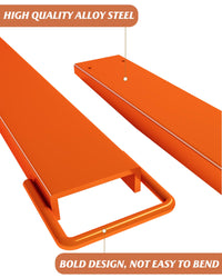 Garvee 5.5" Width Pallet Fork Extension, 4600 LBS Max Heavy Duty Steel Pallet Extensions for Forklift Truck - Orange / 96x5.5 inch