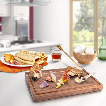 Garvee 24 x 18 Inch Large Acacia Wood Cutting Board, Reversible Wooden Butcher Block Cutting Board with Juice Groove, Carving Board for Meat, Turkey, Charcuterie