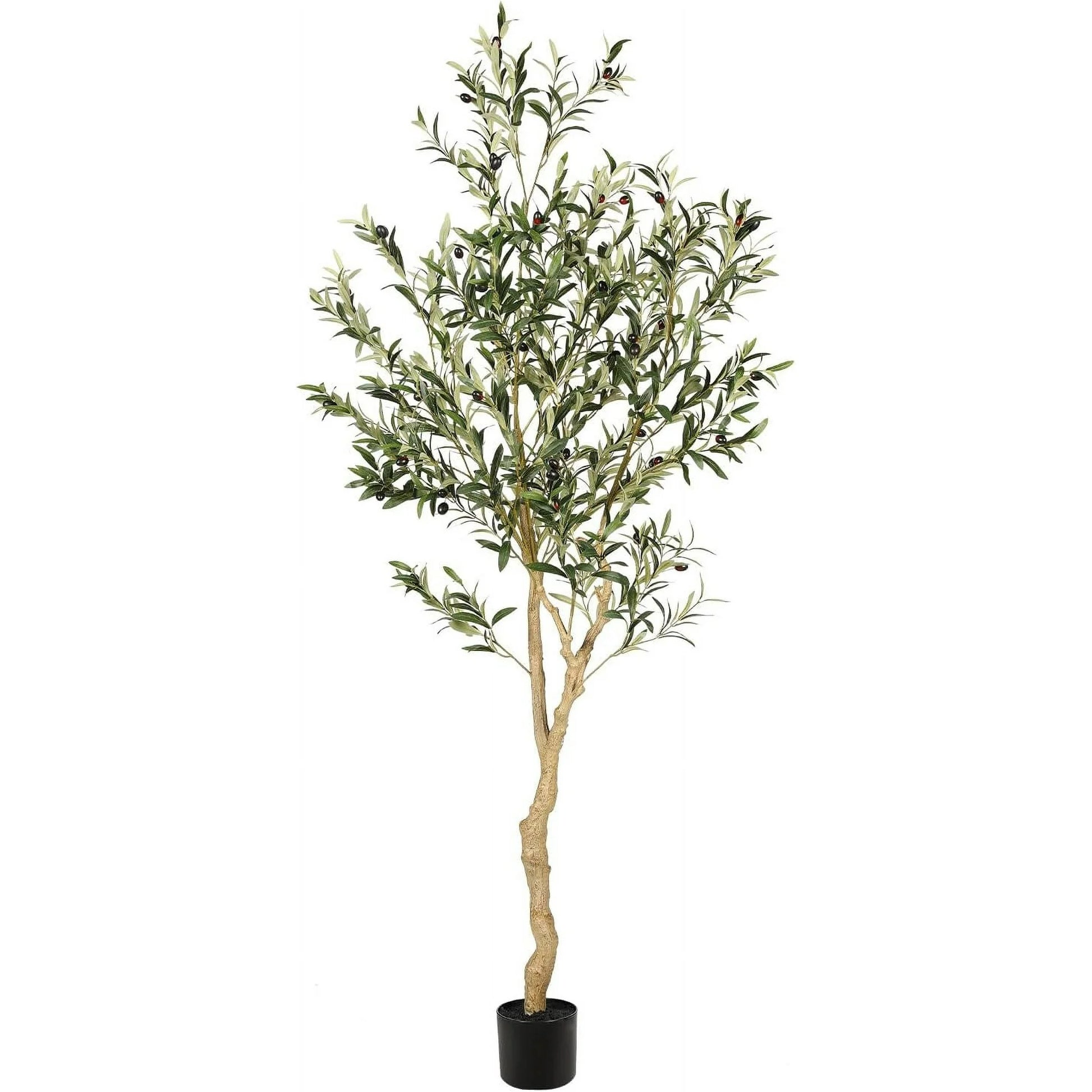 Garvee Artificial Fiddle Leaf Fig Tree 7FT(2pcs) Tall Fake Ficus Tree for Home Decor Faux Lyrata Plants Green Tree with Pot for Indoor Outdoor Home Office Living Room Bathroom Decor