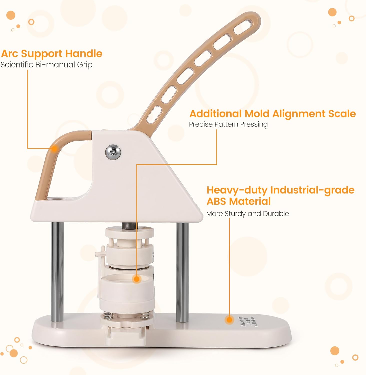 Garvee 3-in-1 Button Maker Kit, DIY Pin Press Machine with 300pcs Supplies, Circle Cutter & Magic Book, Perfect for Kids Crafts, Beginner-Friendly Badge Maker for DIY Gifts
