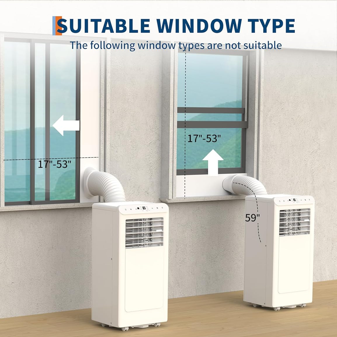 Garvee 10000BTU Portable Air Conditioner, 3-In-1 Stand UP AC Unit With Dehumidifier, Fan Modes for Room Up to 450 Sq. Ft, Auto Swing, 24 Timer, White