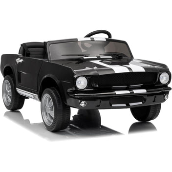 Garvee Ride - P Series: 24V 7AH 2-Seater Ride-On Car Kids Remote Control Dual Safety Belts 2-Speed LED Lights Music Black