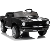 Garvee Ride - P Series: 24V 7AH 2-Seater Ride-On Car Kids Remote Control Dual Safety Belts 2-Speed LED Lights Music Black