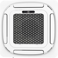 Garvee 9000 BTU Ceiling Cassette Mini Split AC, 8-Way 360° Airflow, Remote Controller, Ductless Cooling&Heating Ceiling Air Conditioner, 208/230V, 25ft Kit