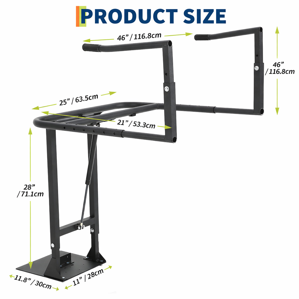 Garvee General Aluminum Alloy Spa & Hot Tub Cover Lifter – Reinforced Adjustable Bracket, Rust-Proof Heavy-Duty Support, Tool-Easy Assembly, Fits 2–6 in Tapered Covers, No Drilling Needed, Single Gas Bar 27.75"L x 26"W Adjustable Thickness