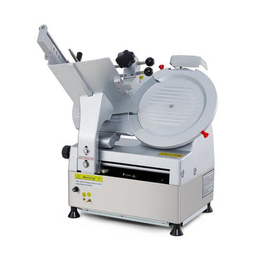 Garvee Automatic Meat Slicer, 550W Deli Slicer with 12" Carbon Steel Blade, Meat Slicer Machine with Adjustable Thickness From 0～14 mm Suitable For Shop/Commercial/Home Use