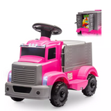 Garvee Ride - P Series: 6V Ride On Truck Toy for Kids Ages 3+ | Electric Dump Truck with Rechargeable Battery, Music & Storage | Indoor/Outdoor 4-Wheeler with Treaded Tires | Ergonomic Seat & Rubber Handle (4.5Ah) - Pink