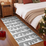 Garvee Grey 2x6 Runner Rug Washable Non Slip Indoor Carpet Soft Low Pile Christmas Decor for Kitchen Entryway Living Room Bedroom - Gray