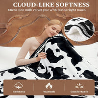 Garvee Heated Electric Blanket King Size with LCD Dual Controller, Cow Print Heating Blankets, 10 Heat Levels & 1-12H Time Settings, ETL Certified, Machine Washable, Brown Black, 100" x 90"
