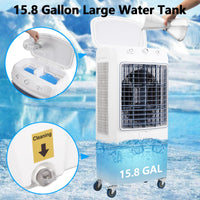 Garvee Evaporative Cooler, Garvee 4100CFM Evaporative Air Cooler with 15.8 Gallon Water Tank and 4 Ice Packs, 3 Modes & Wind Speeds, 3-IN-1 Evaporative Cooler for Outdoor Indoor Use