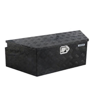 Garvee 39Inch Trailer Tongue Boxes,Heavy Duty Aluminum Trailer Tool Box With Lock and Keys,Diamond Plate Storage Box,Waterproof Trailer Box for Pick Up Truck Bed,RV Trailer,Black
