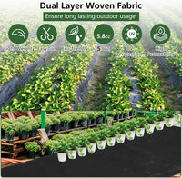 Garvee 3'x300' 5.8oz Double Layer Woven Weed Barrier Fabric - Heavy Duty for Gardens, Driveways & Commercial Landscaping
